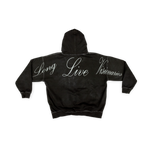 Long Live Visionaries Hoodie Double Dyed and Hand Distressed