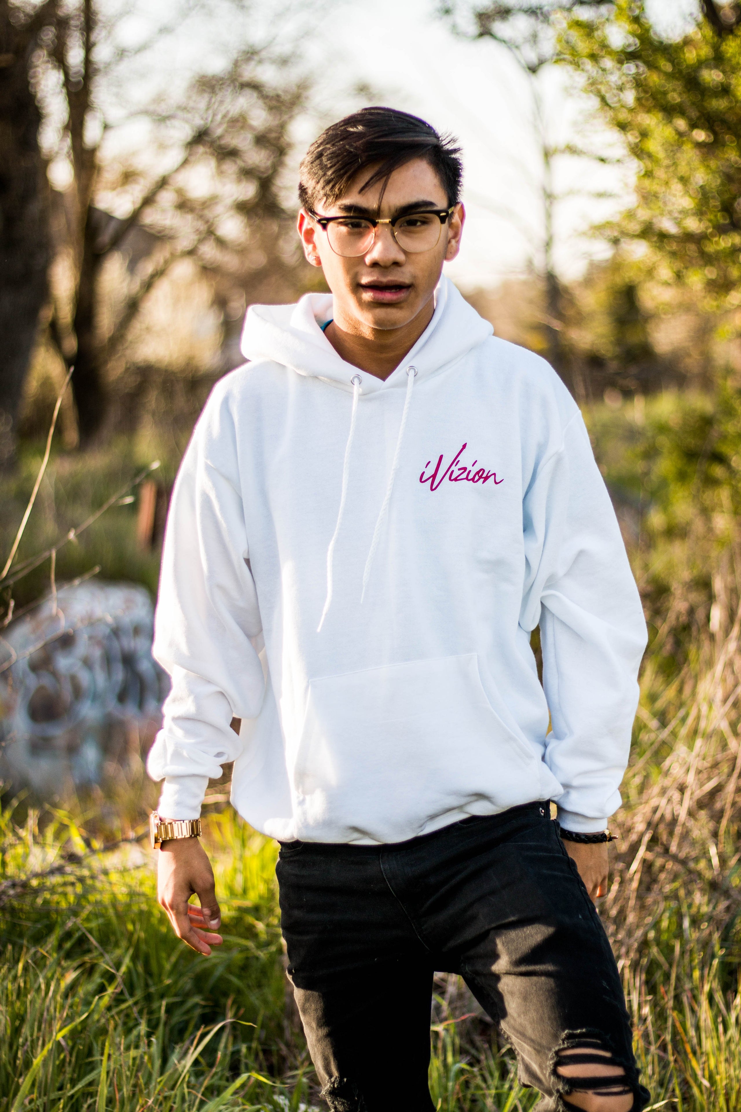 IVIZION Signature Hoodie: White