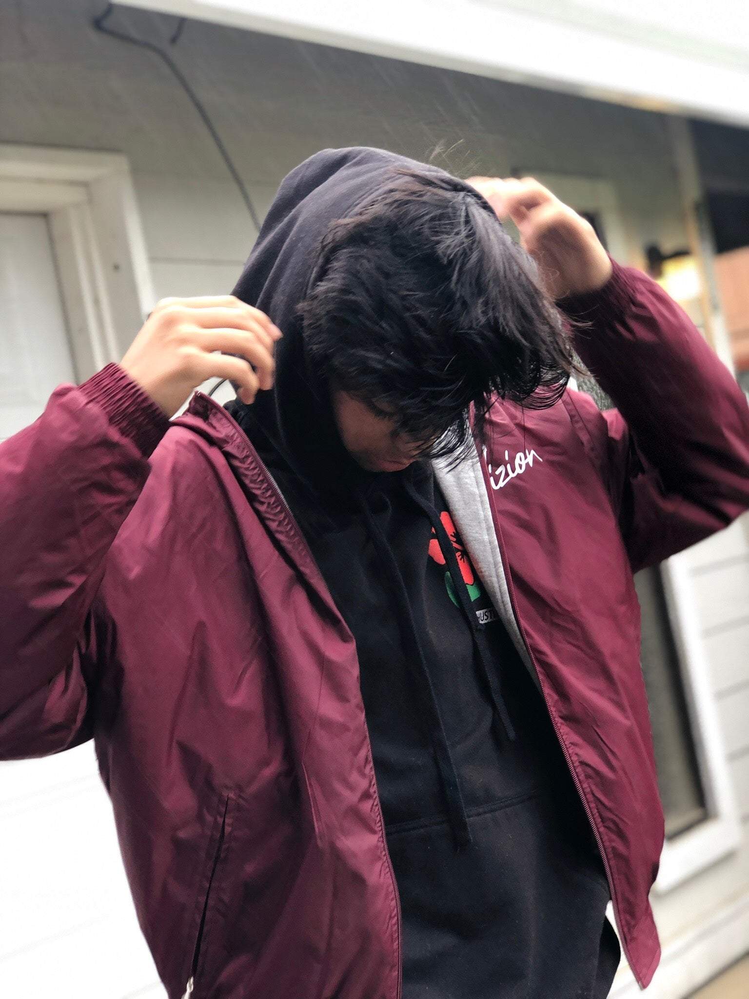 IVIZION Signature Jacket: Burgundy